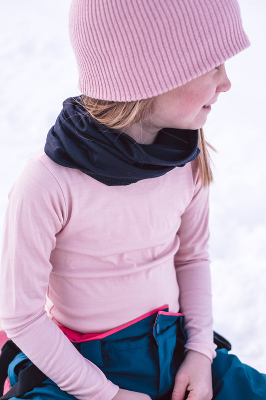 Smalls Merino Kids Snood - Black