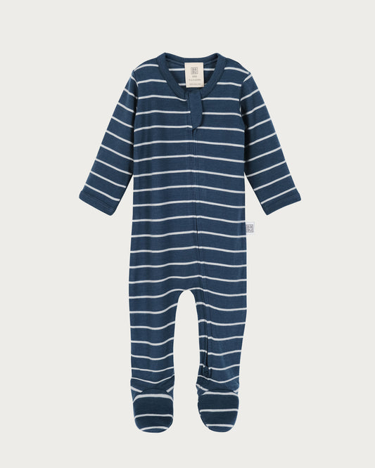 Merino Wool Baby Onesie - Striped