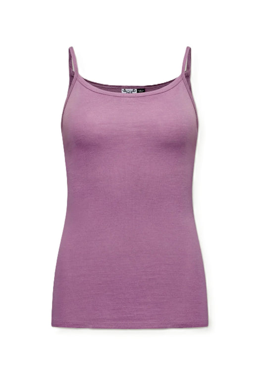 Women's Merino Wool Thermal Camisole - Mauve