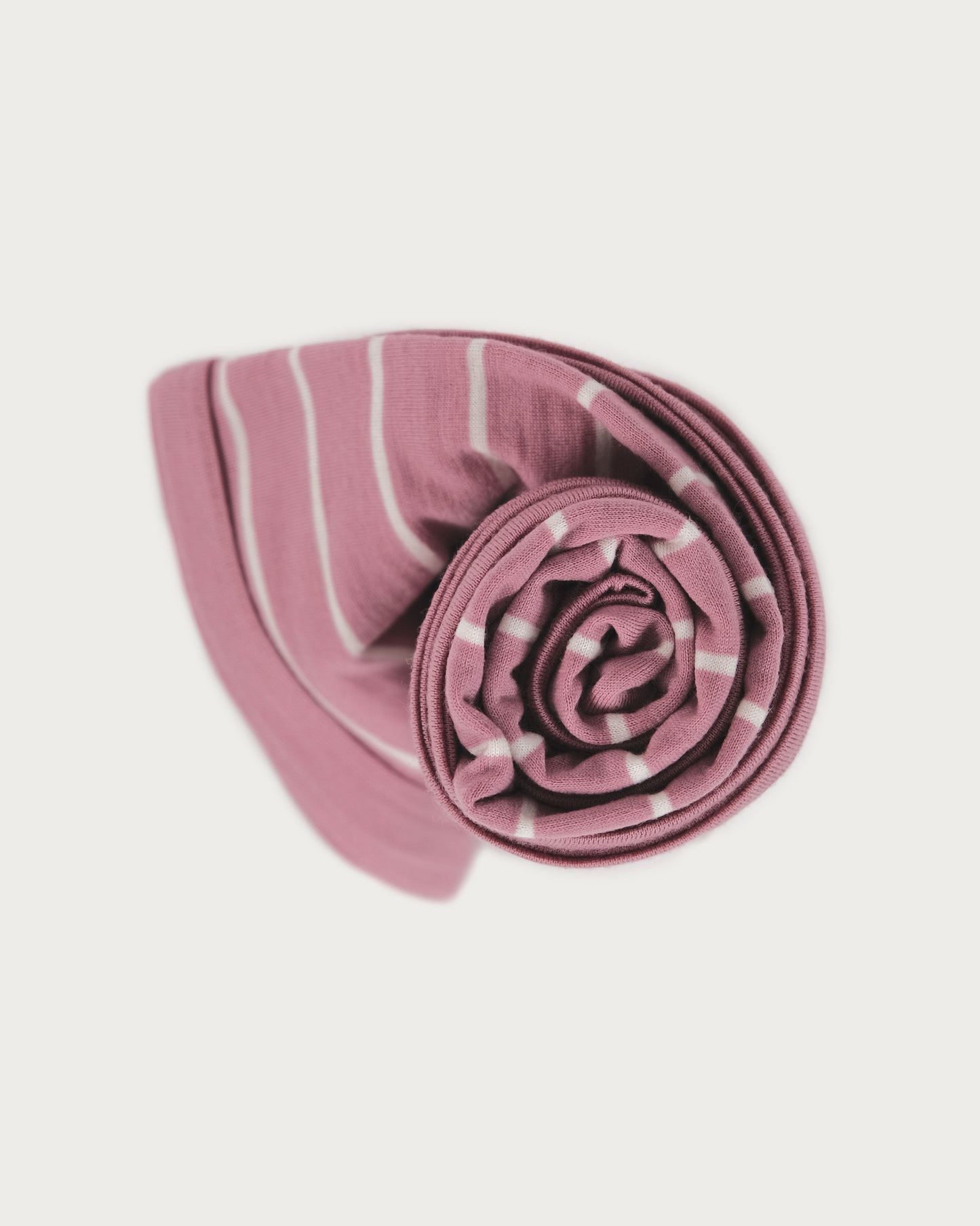 Babu Merino Swaddle Wrap Blanket I Walnut Stripe