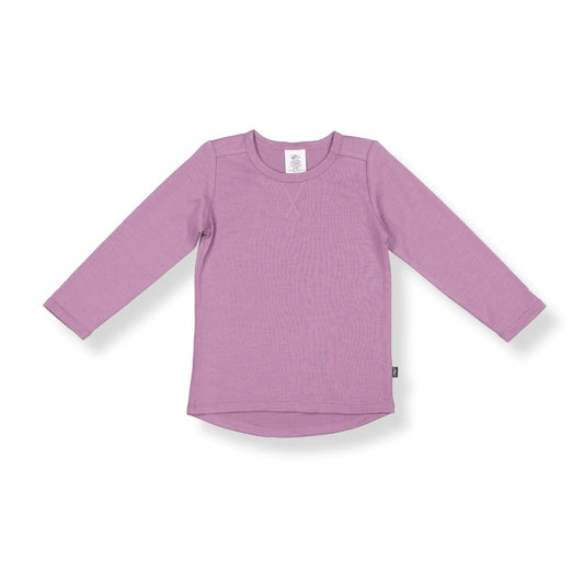 Merino Baby & Kids Long-sleeve Tee - Mauve