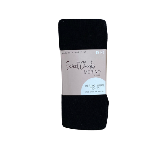 Sweet Cheeks Merino Kids Tights I Navy