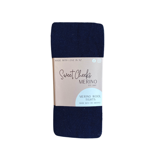 Sweet Cheeks Merino Kids Tights I Black