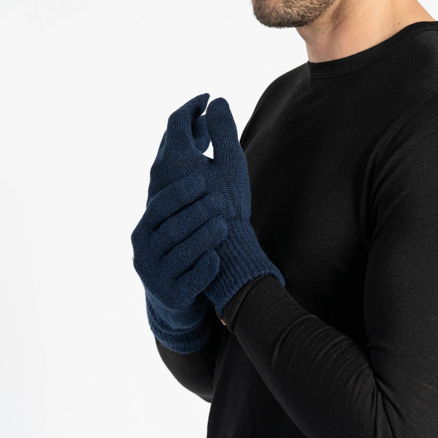 Men's Gloves Knitted Merino Wool