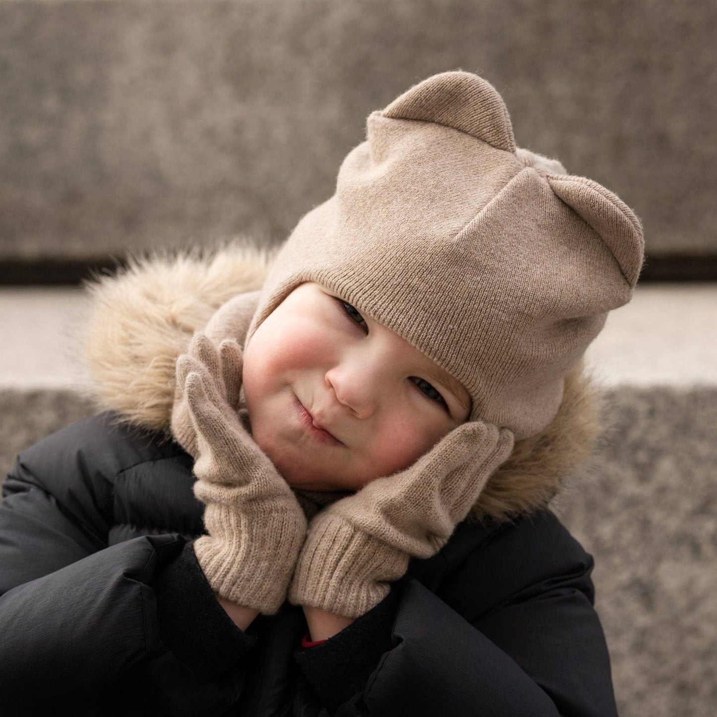 Kids' Mittens Knitted Merino & Cashmere