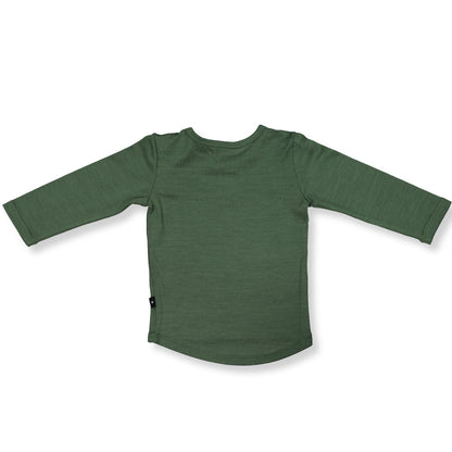 Merino Baby & Kids Long-sleeve Tee - Balsam Green