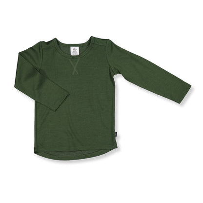 Merino Baby & Kids Long-sleeve Tee - Balsam Green