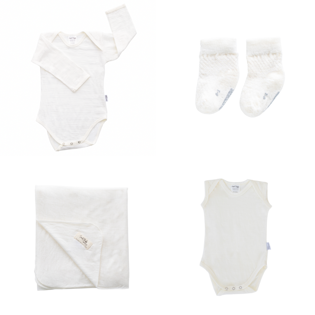 Sweet Cheeks Merino Baby Essentials Gift Pack | Vanilla