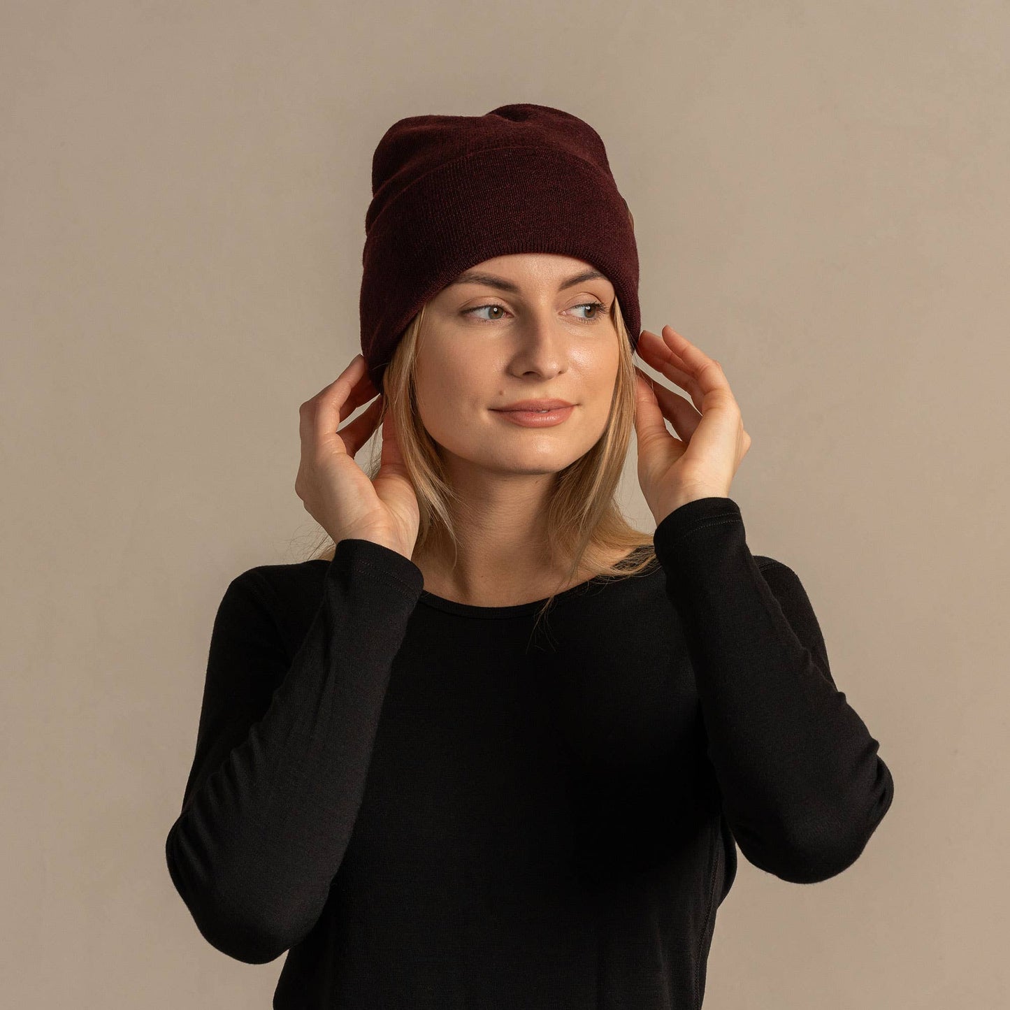 Women's Beanie Knitted Merino Wool