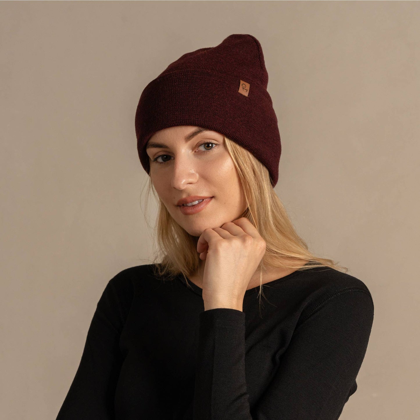Women's Beanie Knitted Merino Wool