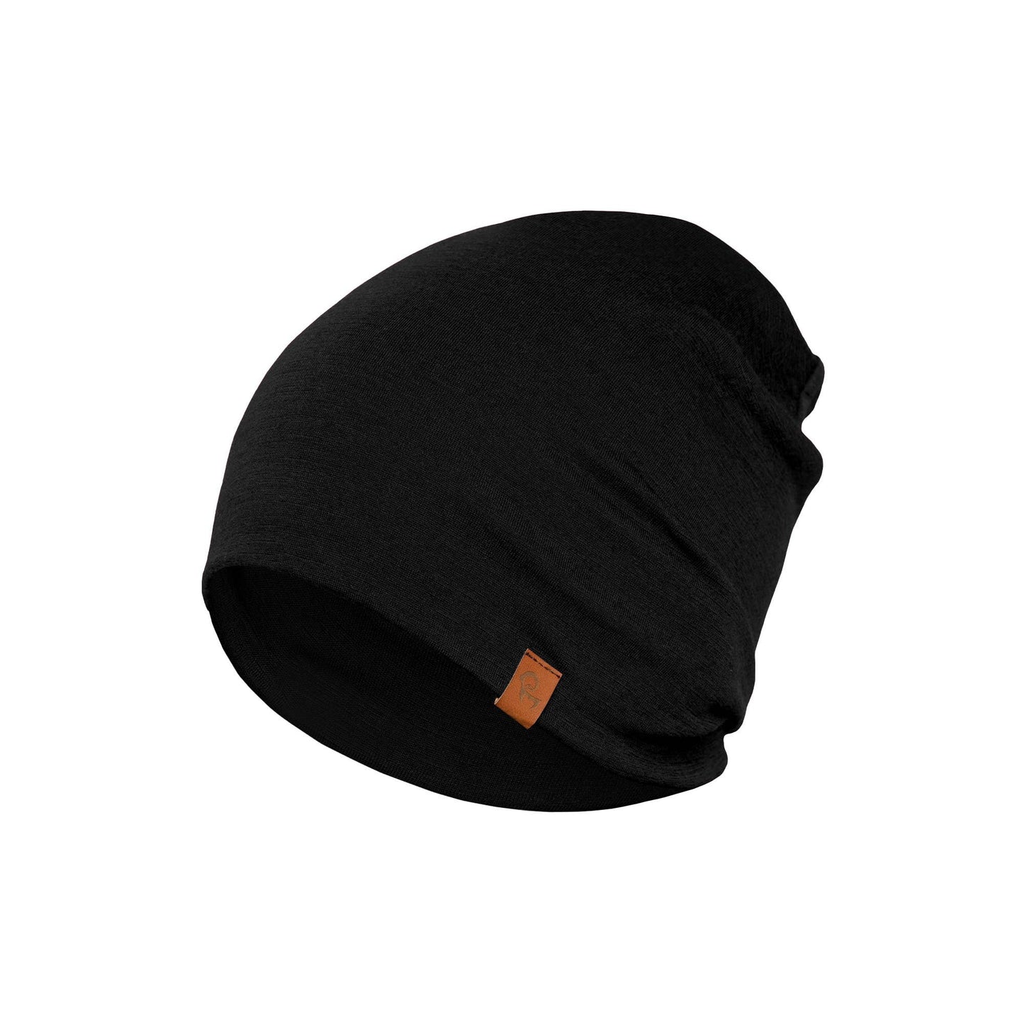 Men's Merino Beanie Hat Black