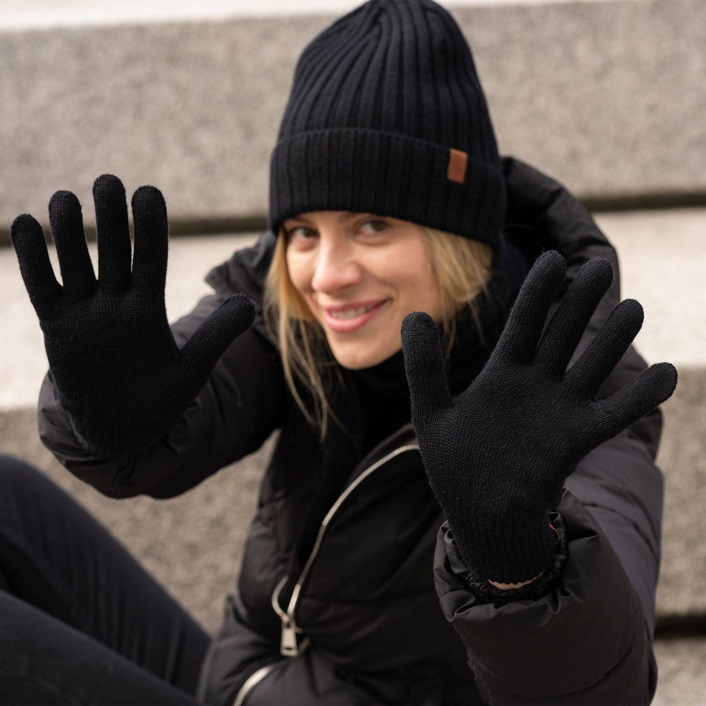 Women's Gloves Knitted Merino Wool