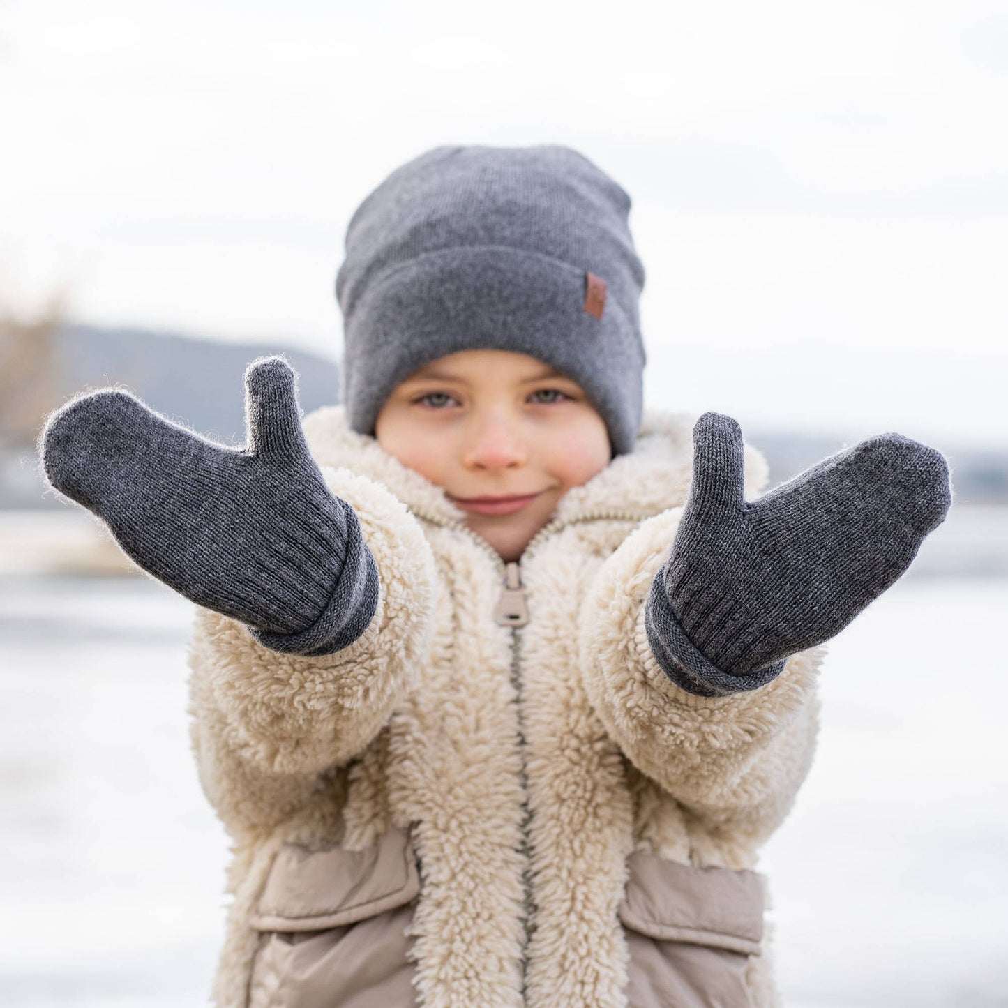Kids' Mittens Knitted Merino & Cashmere
