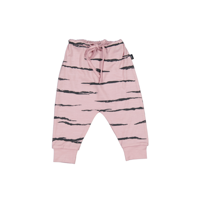 Merino Baby Trouser - Oatmeal with Fruit & Veg Print
