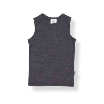 Merino Kids Vest - Slate Grey