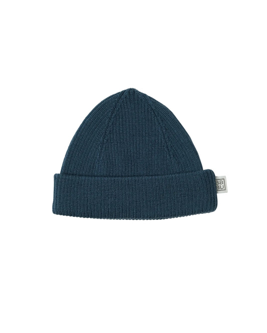 Babu Merino Baby Rib Hat - Denim