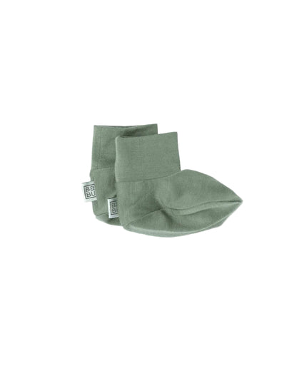 Merino Wool Baby Booties - Denim