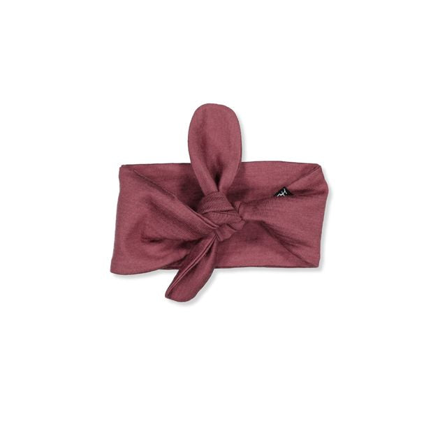 Little Flock of Horrors Merino Baby Headband I Mauve