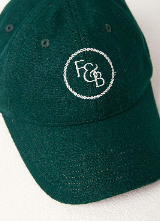 Fox & Birdie Wool Cap I Dark Green