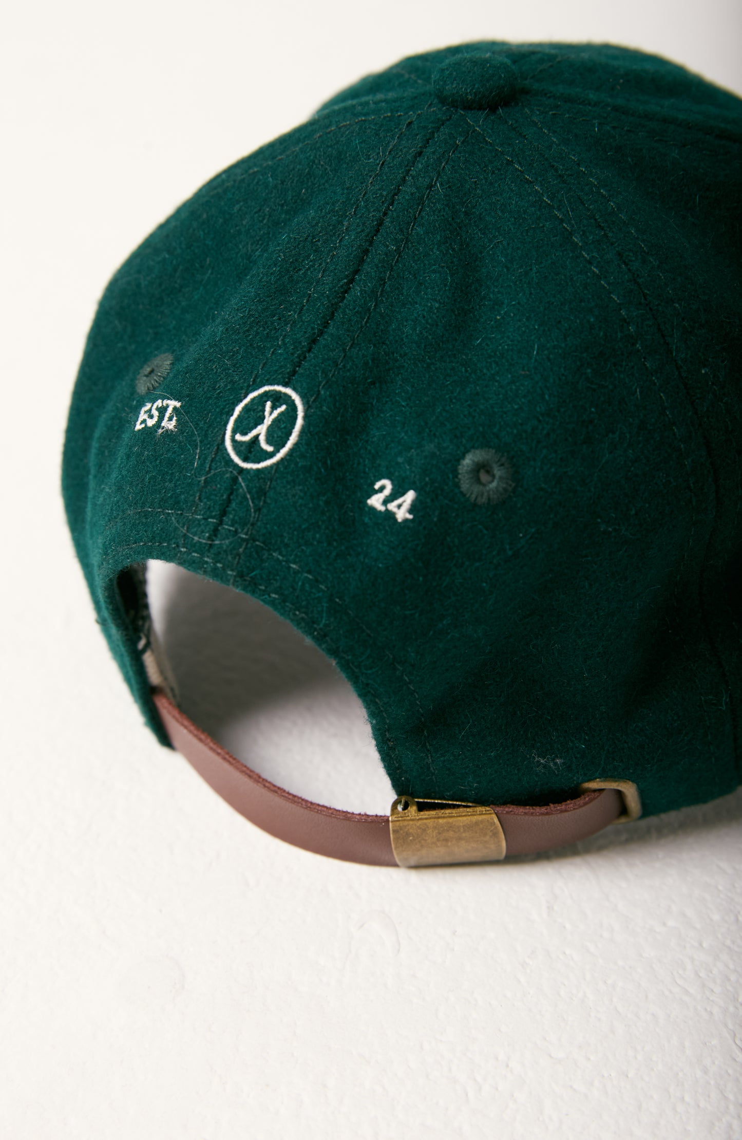 Fox & Birdie Wool Cap I Dark Green