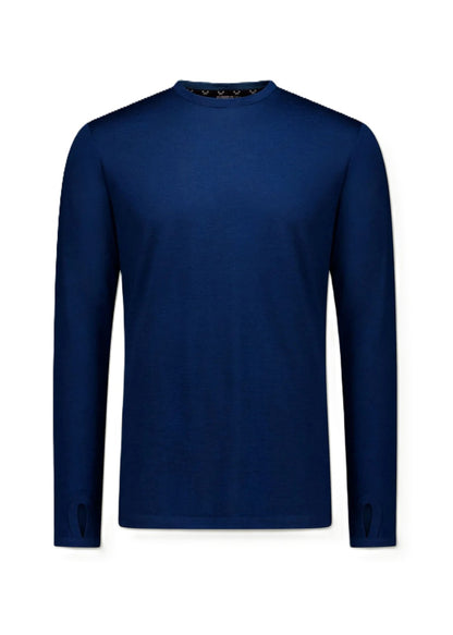 Men's Merino Long-sleeve Base Layer - Gibraltar Blue