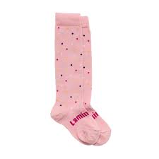 Merino Baby Knee-High Socks - Pink with Sprinkles