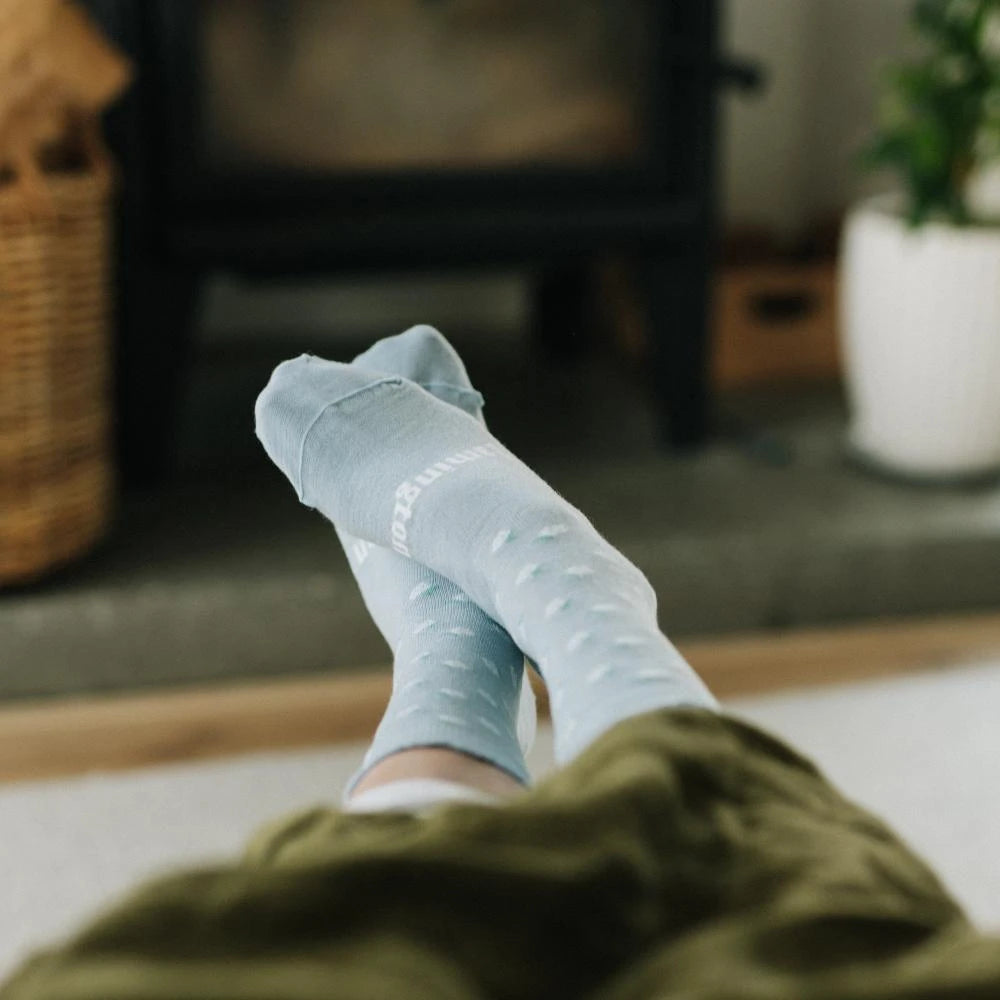 Merino Wool Kids Socks - Flowers