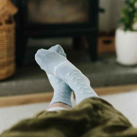 Merino Wool Kids Socks - Flowers