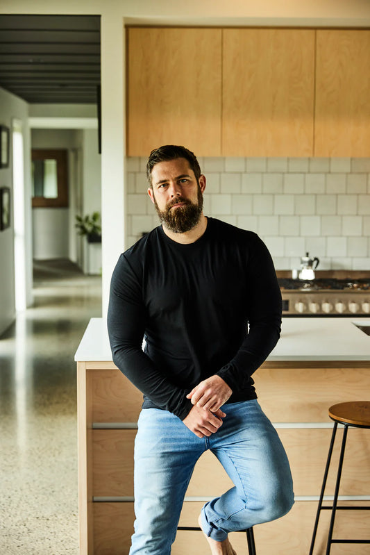 Merino 365 Mens Long-sleeve Tee I Black