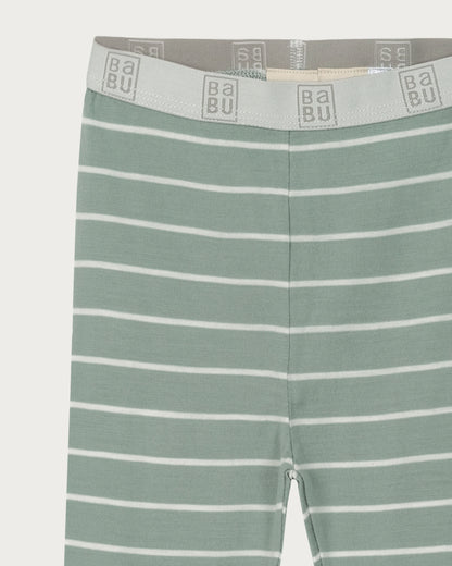 Babu Merino Kids Pyjama Set - Plum Stripe