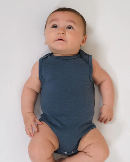 Baby Merino Vest Bodysuit - 100% Merino Wool