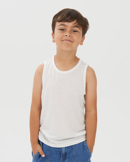 Merino Kids Vest - Cream