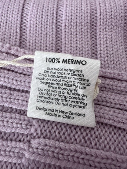 100% Merino Wool Ribbed Blanket