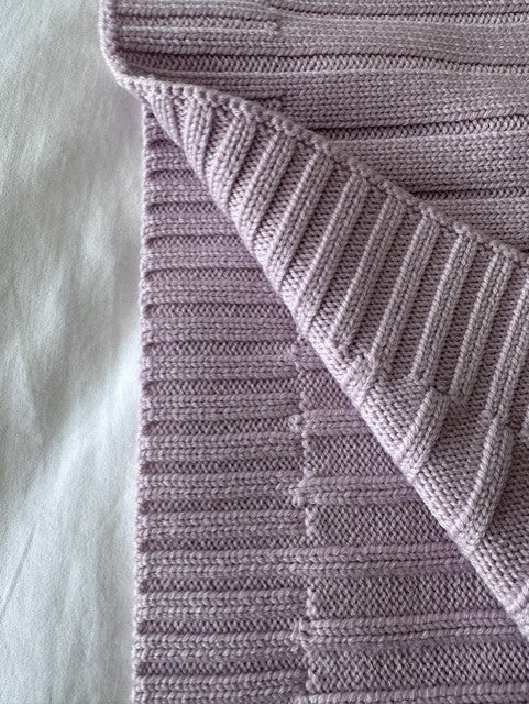100% Merino Wool Ribbed Blanket