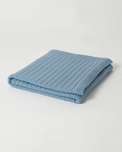 100% Merino Wool Ribbed Blanket