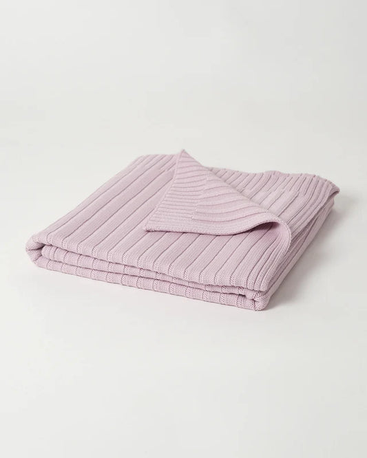 100% Merino Wool Ribbed Blanket