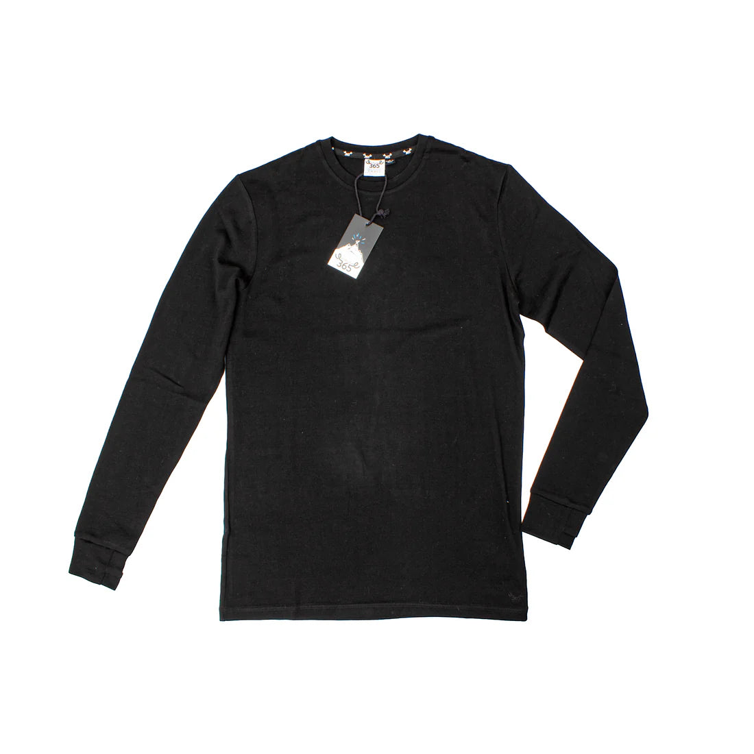 Merino 365 Mens Long-sleeve Tee I Black