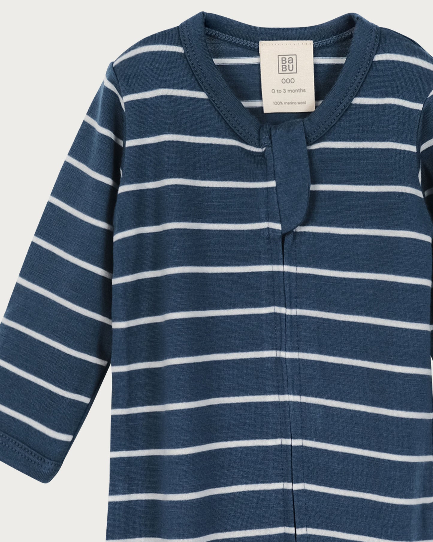 Merino Wool Baby Onesie - Striped