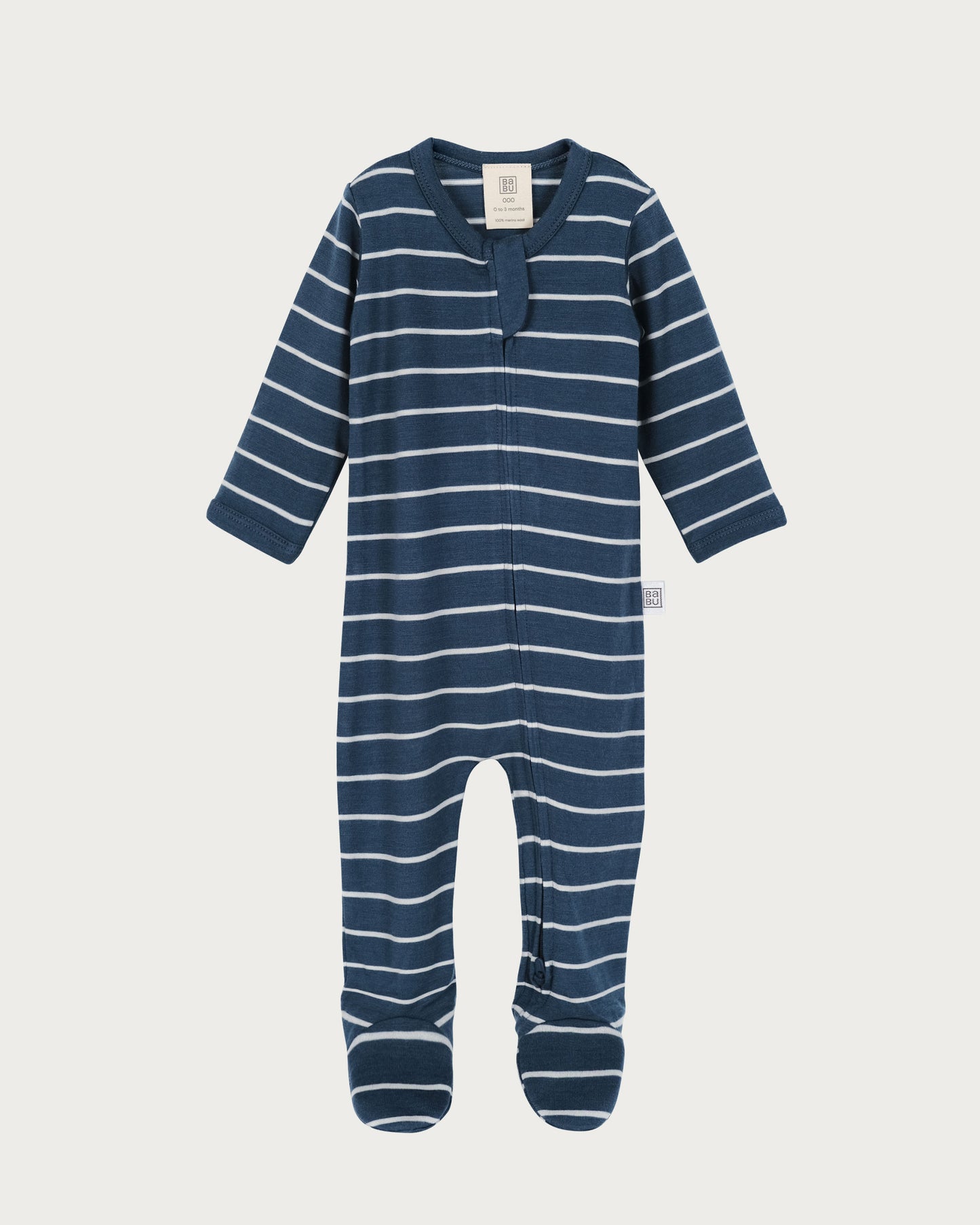 Merino Wool Baby Onesie - Striped