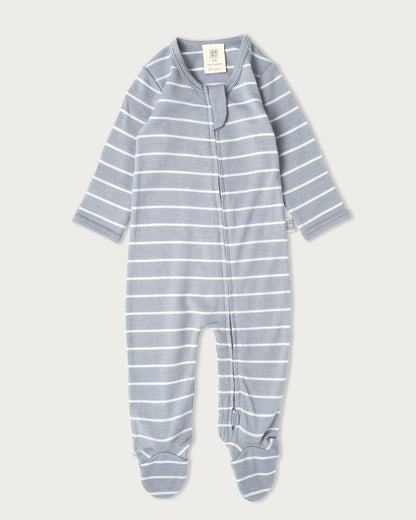 Merino Wool Baby Onesie - Striped