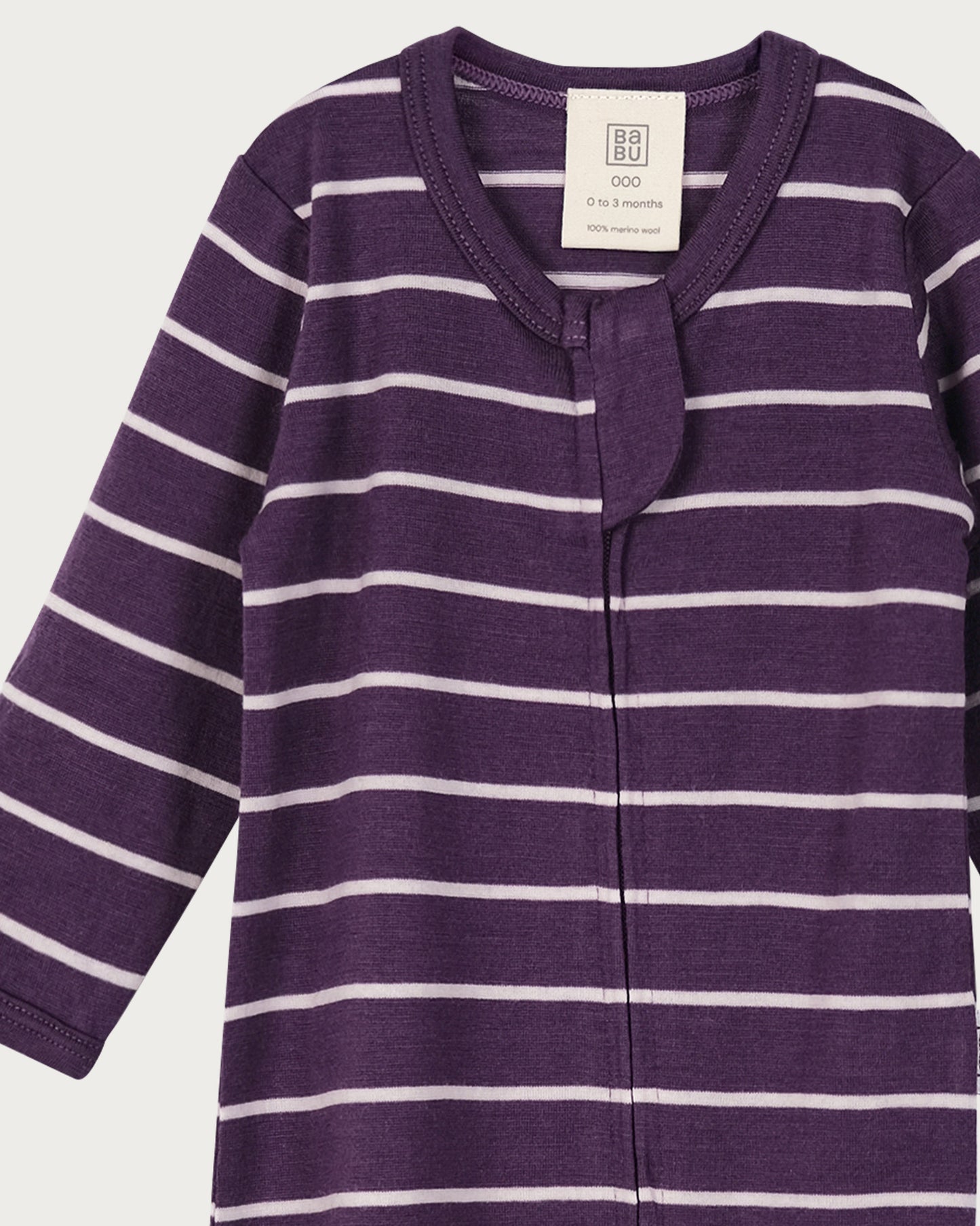 Merino Wool Baby Onesie - Striped