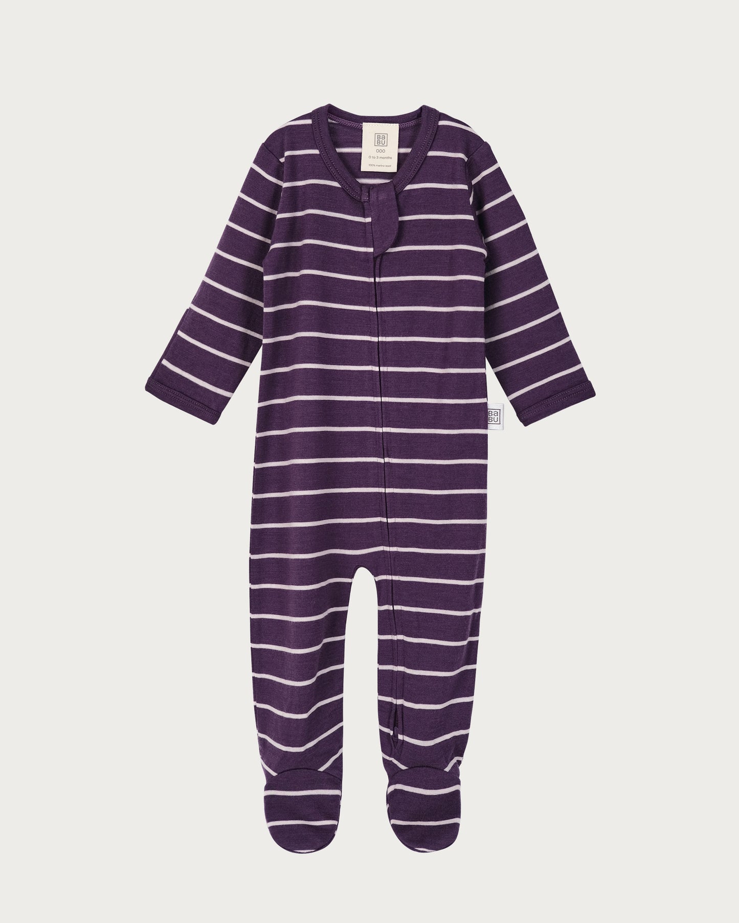 Merino Wool Baby Onesie - Striped