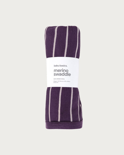 Babu Merino Swaddle Wrap Blanket - Blossom