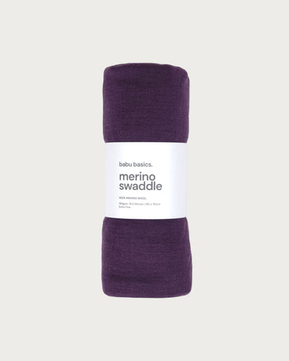 Babu Merino Swaddle Wrap Blanket - Blossom