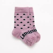 Merino Wool Baby Socks - Spots