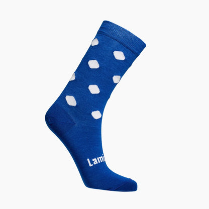 Merino Women's Socks - Brown with Dark Crosses