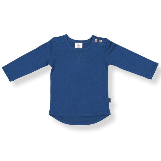 Merino Baby Long-sleeve Tee - Gibraltar Blue