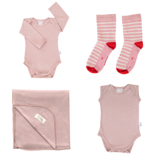 Sweet Cheeks Merino Baby Essentials Gift Pack | Blush