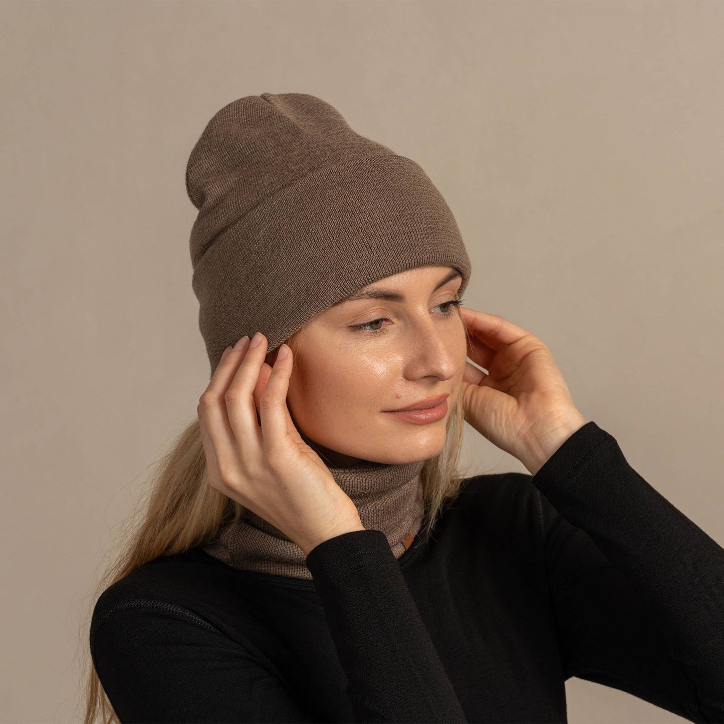 Women's Beanie Knitted Merino Wool