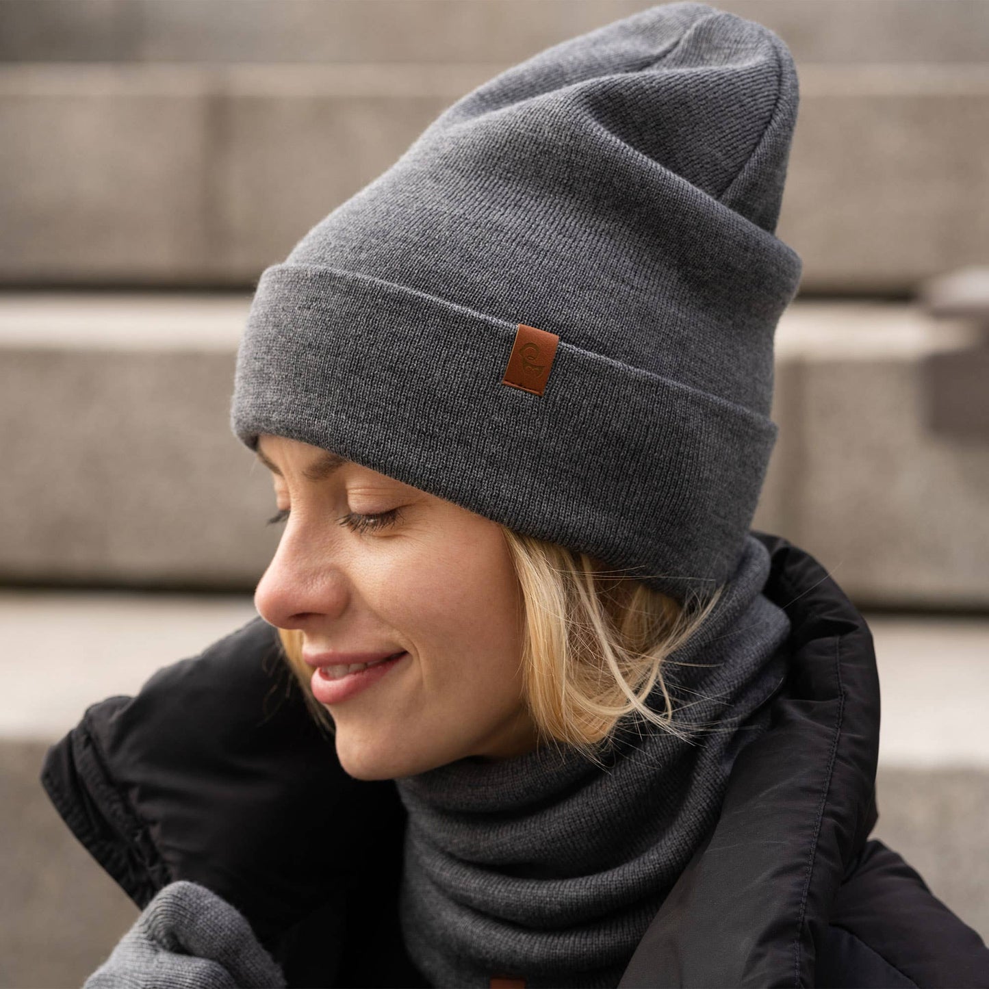 Women's Beanie Knitted Merino Wool